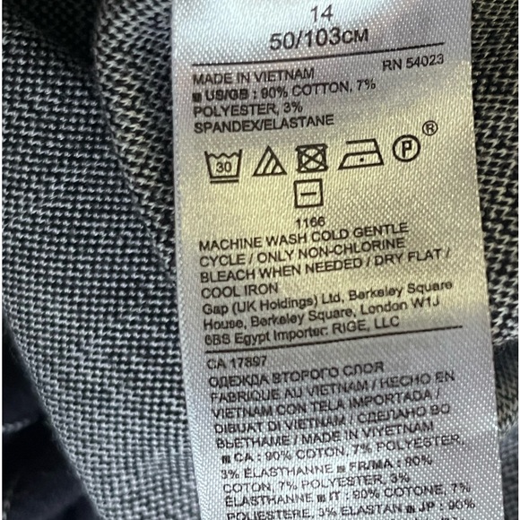 Banana Republic, navy blue and white pinstriped Ponte dress size 14 - Picture 10 of 13